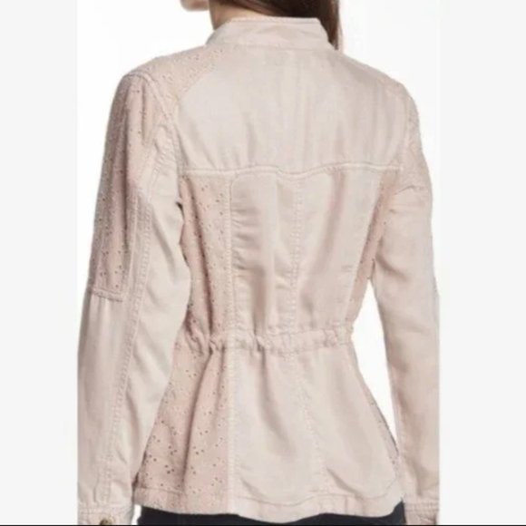 Max Jeans Pink Trim Field Jacket - Ice Pink - Picture 4 of 11